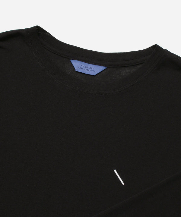 Merino Jersey Standard LS Tee - Black