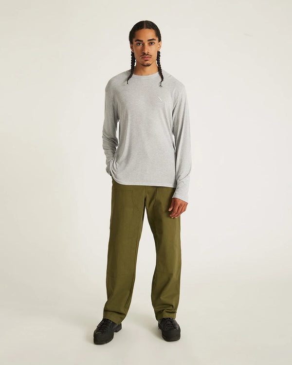Merino Jersey Standard LS Tee - Heather
