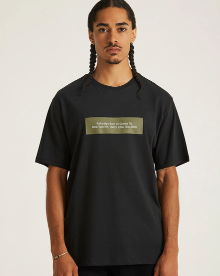 Saturdays Block Standard SS Tee - Black