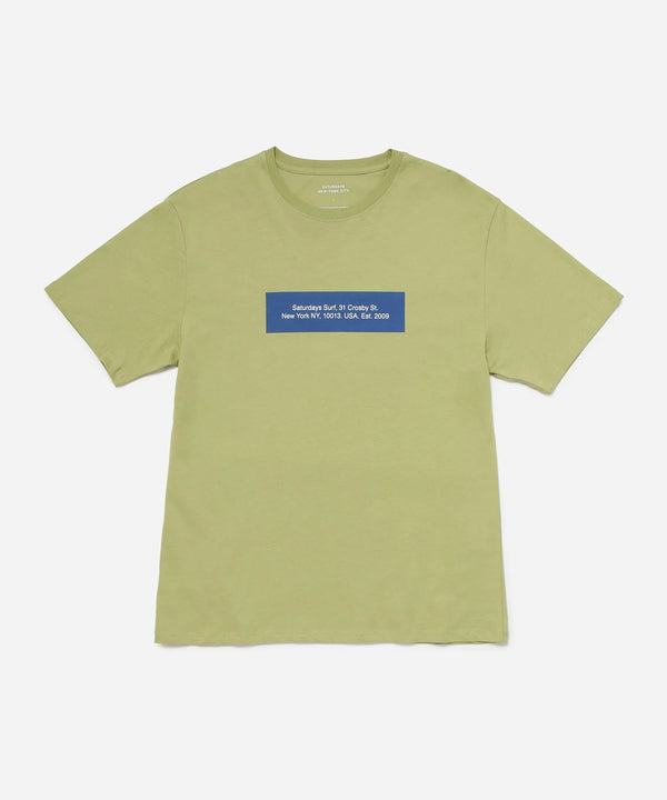 Saturdays Block Standard SS Tee - Fern