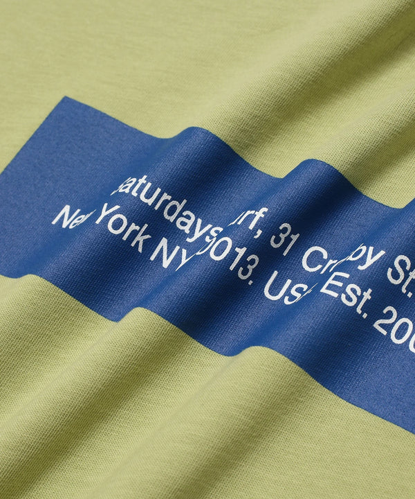 Saturdays Block Standard SS Tee - Fern