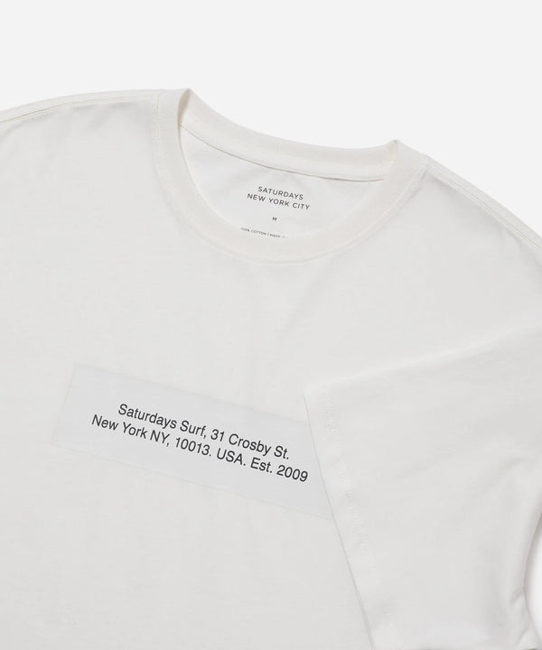 Saturdays Block Standard SS Tee - Ivory