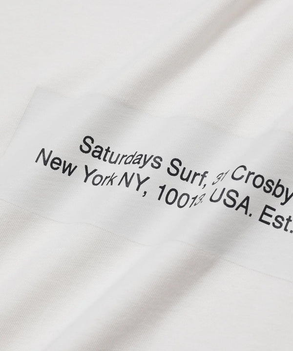 Saturdays Block Standard SS Tee - Ivory