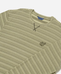 Striped Waffle Relaxed LS Tee - French Vanilla