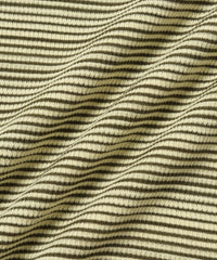 Striped Waffle Relaxed LS Tee - French Vanilla