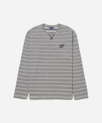 Striped Waffle Relaxed LS Tee - Bungee