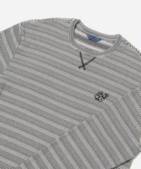 Striped Waffle Relaxed LS Tee - Bungee