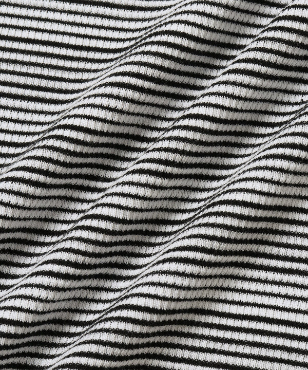 Striped Waffle Relaxed LS Tee - Bungee